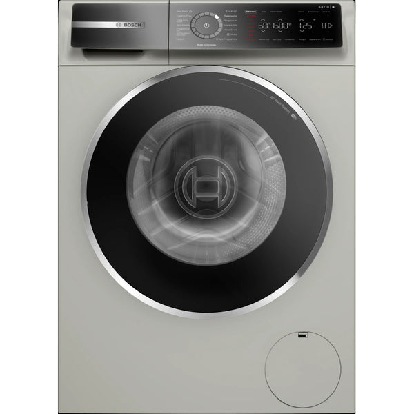 Bosch Serie 8 WGB2560X0 lavatrice Caricamento frontale 10 kg 1600 Giri/min Argento, Stainless steel