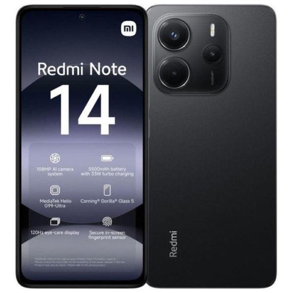 Xiaomi Redmi Note 14 4G Dual Sim 8GB RAM 256GB - Midnight Black