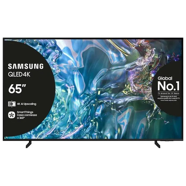 Samsung TV QE65Q60DAUXZT QLED 4K Smart TV 65'' Quantum processor Lite 4K AirSlim DVBT-2 Titan Gray 2024