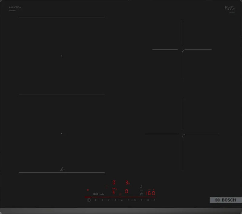 Bosch PVS63KHC1E 6 Piano cottura a induzione cm 59 - vetroceramica nero