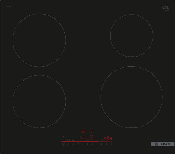 Bosch PIE61RHB1E 6 Piano cottura a induzione cm. 59 - vetroceramica nero