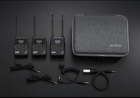 Godox Kit Trasmettitore audio  2 Trasmettitori 1 ricevitore