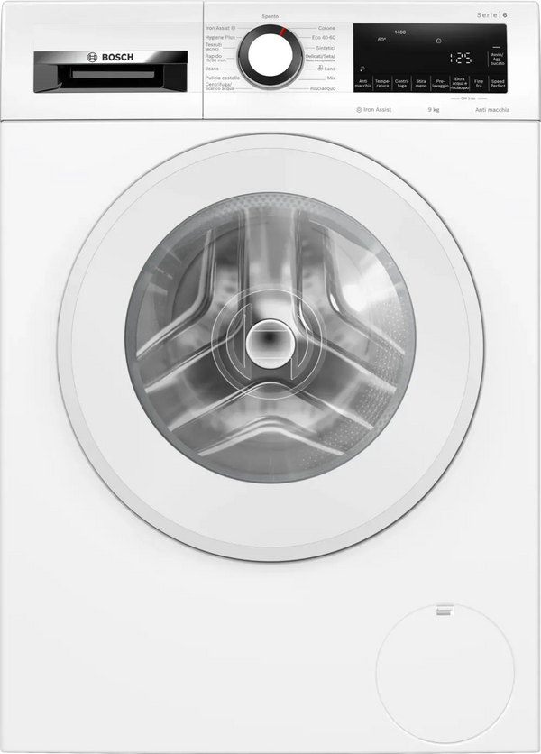 Bosch Lavatrice 9 Kg Classe A Profondità 59 cm Centrifuga 1400 giri Funzione Vapore colore Bianco - WGG244Z6IT