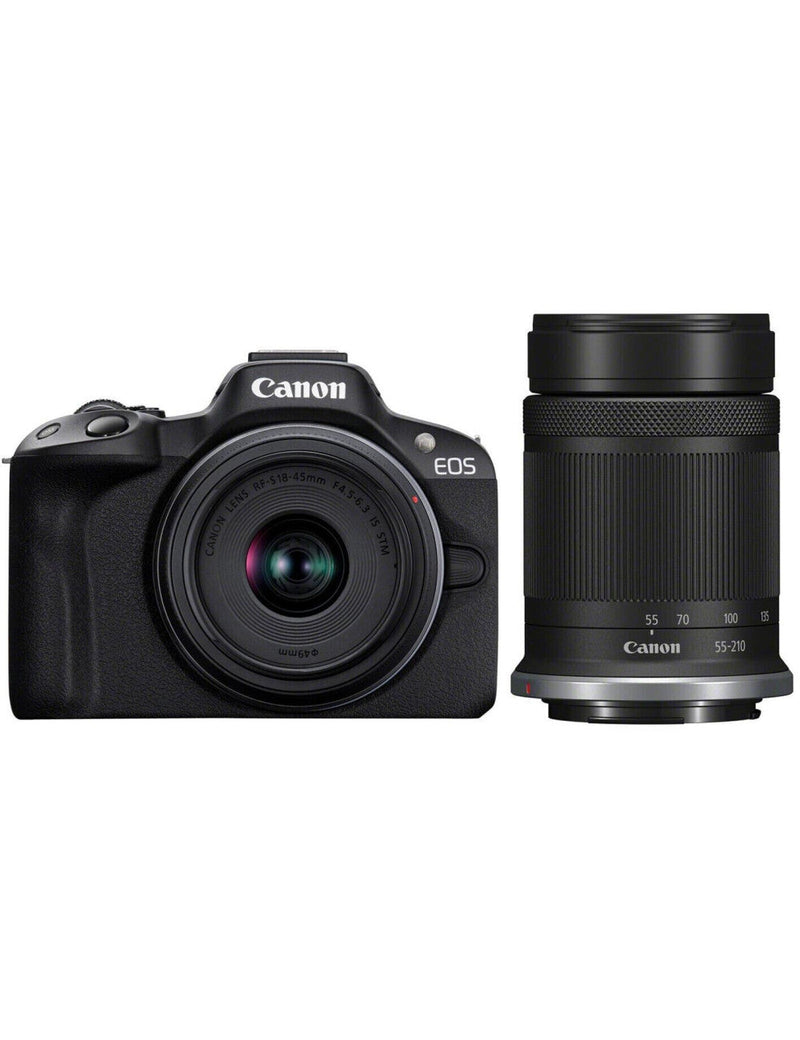 Canon EOS R50 Kit 18-45mm + 55-210mm Black