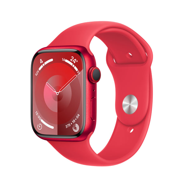 Apple Watch Series 9 Mrye3QL/A 45 mm (prodotto) Custodia Redaluminium con (prodotto) Red Sport Band