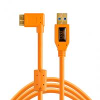 Tether Tools cavo USB 3.0 maschio A/Micro B angolazione destra 4.6m arancio alta visibilità