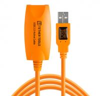 Tether Tools cavo prolunga attiva USB 2.0 490cm arancio ad alta visibilità