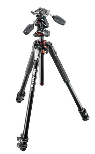 MANFROTTO 190 3-SECTION TRIPOD WITH 3-WAY HEAD - MK190XPRO3-3W