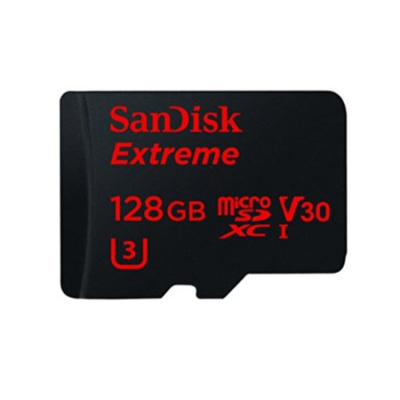 SANDISK MICRO SD EXTREME 128GB UHS-I CARD WITH ADAPTER (R:90 / W:60)